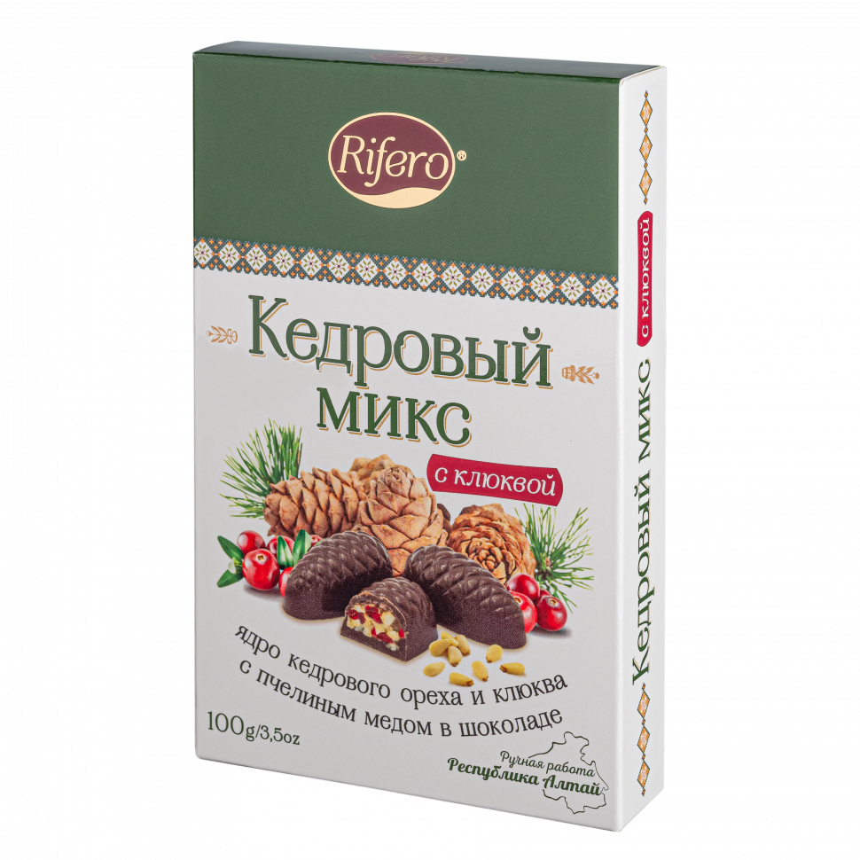  Риф и ко Конфеты "Кедровый микс КЛЮКВА" 100г     в Коврове