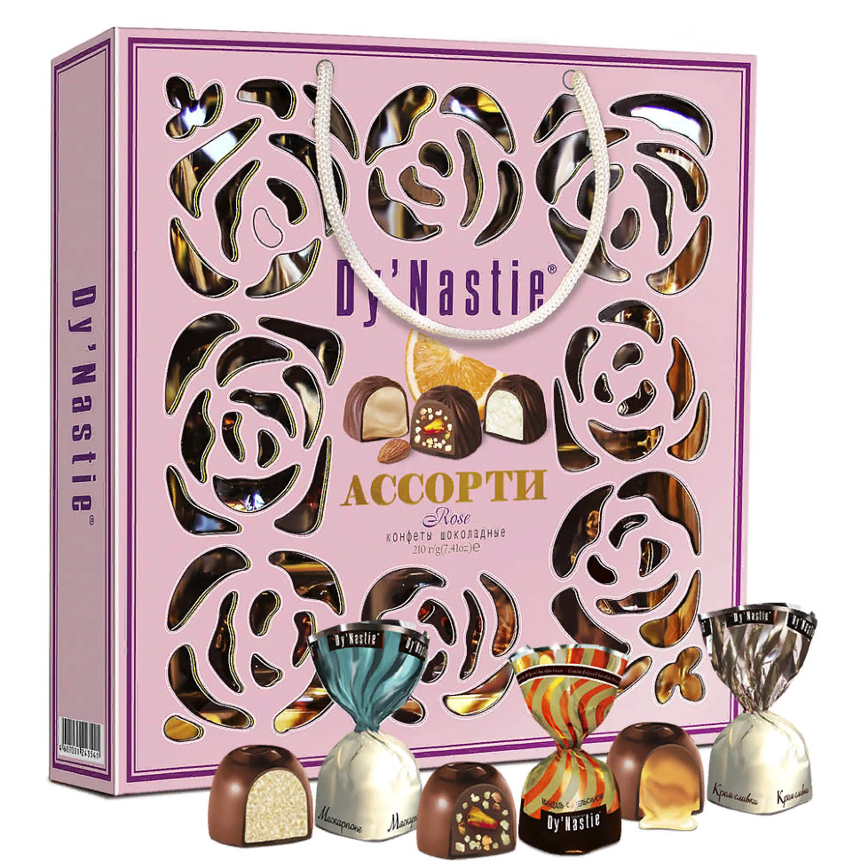  Династия Сумка 170г Конфеты "Ассорти ROSE"    в Коврове